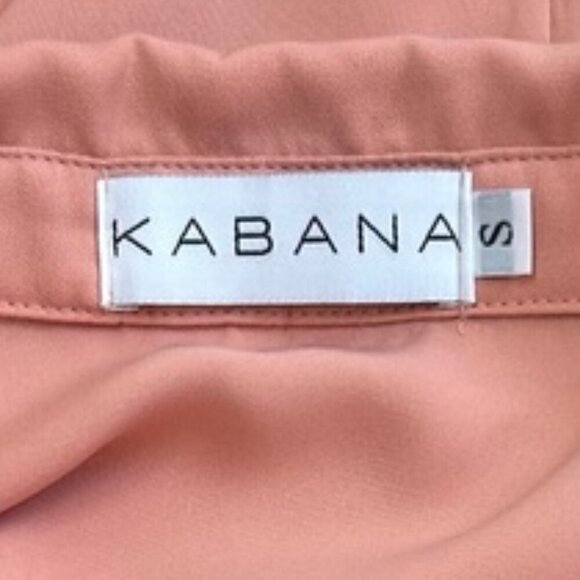 Kabana Tunic Mini Dress S Bell Sleeve Tie Waist Boho Chic Flattering Fit - Picture 2 of 13